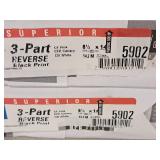 Lot of (4 Reams) 3-Part Reverse (x2) and 3-Part Straight (x2) 8-1/2"x14" - NCR Paper