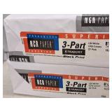 Lot of (4 Reams) 3-Part Reverse (x2) and 3-Part Straight (x2) 8-1/2"x14" - NCR Paper