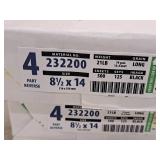 Lot of (3 Reams | 1500 sheets | 375 sets) 4-Part Reverse | 21# |Black Print  | Carbonless |  Grain Long | Goldenrod/Pink/Canary/White 8-1/2"x14" - Excel One Pixalle Specialty Solutions