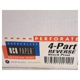 Lot of (5000 sheets | 1250 sets) 4-Part Reverse Black Print Sheet | Carbonless | Goldenrod/Pink/Canary/White 9"x11" - NCR Paper