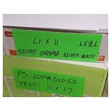 Lot of (~3000 sheets) Text Sheet 100# Gloss 11"x17"