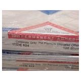 Lot of (7 Packs | 100 Each | 700 Total Sheets) Pressure Sensitive Labels | 70# | Premium Uncoated Offset | Corporate Gray 8-1/2"x11" ( Total Items ) - Fasson Merchant Products Crack 
