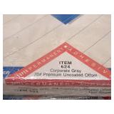 Lot of (8 Packs | 100 Each | 800 Total Sheets) Pressure Sensitive Labels | 70# | Premium Uncoated Offset | Corporate Gray 8-1/2"x11" ( Total Items ) - Fasson Merchant Products Crack 
