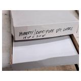 Lot of (22 Boxes) Assorted Labels (Various Styles and Dimensions)