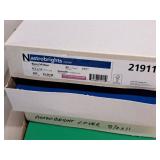 Lot of (16) Neenah Astrobrights Assorted Paper Stock - #65 Rocket Red/Terra Green/Sunburst Yellow/Vulcan Green/Venus Violet/Cosmic Orange/Blast Off Blue 8-1/2"x11"