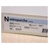 Neenah Astroparche (3) Text Sheet 60# Gray/White/Natural Vellum and (1) Cover Sheet 65# Aged Vellum 8-1/2"x11"
