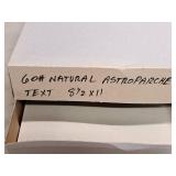 Neenah Astroparche (3) Text Sheet 60# Gray/White/Natural Vellum and (1) Cover Sheet 65# Aged Vellum 8-1/2"x11"