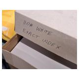 Lot of (11) Neenah Exact Index Sheets and Vellum Bristol Cover Sheets 8-1/2"x11"