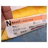 Lot of (11) Neenah Exact Index Sheets and Vellum Bristol Cover Sheets 8-1/2"x11"