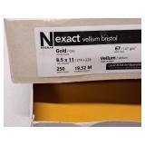 Lot of (11) Neenah Exact Index Sheets and Vellum Bristol Cover Sheets 8-1/2"x11"