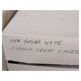 Lot of (8) Neenah Classic Crest Assorted Paper Stock - 110# Natural White Cover, 24# Writing Solar White, #110 Solar White Cover, 24# Avon Brilliant Write Writing, 80# Natural White Cover, 100# Solar 