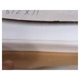 Lot of (8) Neenah Classic Crest Assorted Paper Stock - 110# Natural White Cover, 24# Writing Solar White, #110 Solar White Cover, 24# Avon Brilliant Write Writing, 80# Natural White Cover, 100# Solar 