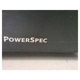 Tower Computer - PowerSpec CPU, Samsung Monitor, Keyboard, Mouse, Cords, Power Strip