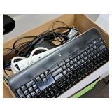 Tower Computer - PowerSpec CPU, Samsung Monitor, Keyboard, Mouse, Cords, Power Strip