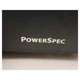 Tower Computer - PowerSpec CPU, Acer Monitor P191W, Keyboard, Mouse, Cords, Power Strip