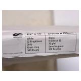 Lot of (3) Assorted Paper Stock - 60# Natural Astroparche Text, 20# White, 110# White Index 8-1/2"x14"