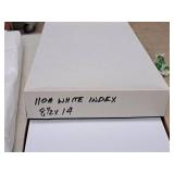 Lot of (3) Assorted Paper Stock - 60# Natural Astroparche Text, 20# White, 110# White Index 8-1/2"x14"