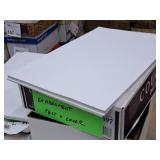 Lot of (3 ( 1 box, 2 stacks )) Assorted Paper Stock - 80# White PC100 Smooth Enironment Text & Cover, Hammermill Color Copy Digital 28/70# 100 Bright 12"x18"