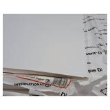 Lot of (5 Stacks) Assorted Paper Stock - Neenah Classic Linen Digital Text 80# Avon Brilliant White, Accent Opaque Digital Cover White Smooth, Accent 100# Cover Smooth White,  80# Gloss White 12"x18"