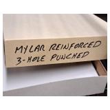 Lot of (2 Boxes) 3-Hole Punched Paper Stock and Mylar Reinforced 3-Hole Punched Paper Stock
