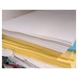 Lot of (5 Items) Assorted Color Paper Stock - Opaque Text 60# 11"x17"