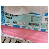 Lot of (5 Items) Assorted Color Paper Stock - Opaque Text 60# 11"x17"
