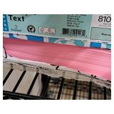 Lot of (5 Items) Assorted Color Paper Stock - Opaque Text 60# 11"x17"