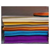 Lot of (2 Stacks) Assorted Color Paper Stock 24# - White, Yellow, Orange, Blue, Purple, Green, Pink, Deep Blue, Bright Green and more 8-1/2"x11"