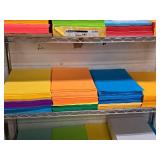 Lot of (1 Shelf) Assorted Color Paper Stock 65# 11"x17"