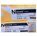 Lot of (2 Packs) Index Paper Stock | 90# and 110# | White | Smooth 11"x17" ( Total Items ) - Neenah Exact