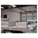 Lot of (1 Shelf / 11 Items) Assorted Paper Stock - 80# Cover Brilliant White, 100# Avon Brilliant White Classic Linen Cover, 80# Fiber Cover, 130# White Cover, 100# Cover Accent, 100# White Matte Text