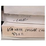 Lot of (1 Shelf / 13 Items) Assorted Text and Cover Paper Stock - 70# White Text, 80# White Text, 70# Text Vellum, 70# Text White, 80# Pure White Mohawk Cover, 100# Natural Cover, 100# White Cover, 65