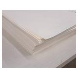 Lot of (2 Stacks) Assorted Paper Stock - 24# Nat. C. Crest, 67# Ivory 11-1/2"x17-1/2"