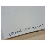 Lot of (2 Stacks) Assorted Paper Stock - 24# Nat. C. Crest, 67# Ivory 11-1/2"x17-1/2"