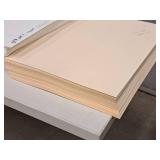 Lot of (2 Stacks) Assorted Paper Stock - 24# Nat. C. Crest, 67# Ivory 11-1/2"x17-1/2"