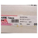 1 Box of Classic Linen Writing Sheets 24# Baronial Ivory 8-1/2"x11", 1 Stack Assorted Writing Paper 24# White