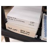 Lot of (Entire Shelving Unit Contents) Assorted Paper Stock