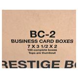 Lot of  Prestige Box Corp Assorted Business Card Boxes - 7"x3-1/2"x2", 4-3/4"x3-1/2"x3", 3-3/4"x-1/4"x1-3/4"