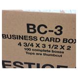 Lot of  Prestige Box Corp Assorted Business Card Boxes - 7"x3-1/2"x2", 4-3/4"x3-1/2"x3", 3-3/4"x-1/4"x1-3/4"