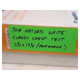Lot of (~2000 sheets) Text Sheet | 70# | Natural White | Classic Crest 11-1/2"x17-1/2" - WestRock Carolina