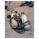Scott Air-Pak® SCBA 2216-PSI Firefighter Set  | Open Circuit/Pressure-Demand/Entry and Escape - Tanks (x2), Mask and Harness