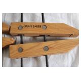 Pair of Vintage Craftsman Wooden Clamps