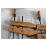 Pair of Vintage Craftsman Wooden Clamps