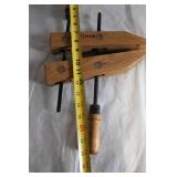 Pair of Vintage Craftsman Wooden Clamps