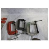 Collection of C-Clamps and Angle Clamps Assorted Sizes
