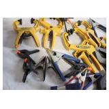 Collection of 20 Assorted Quick-Grip Hand Clamps and Vise