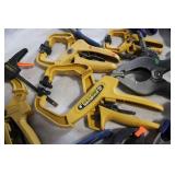 Collection of 20 Assorted Quick-Grip Hand Clamps and Vise