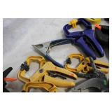 Collection of 20 Assorted Quick-Grip Hand Clamps and Vise