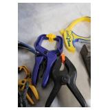 Collection of 20 Assorted Quick-Grip Hand Clamps and Vise