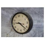 Vintage General Electric Wall Clock with Black Rim